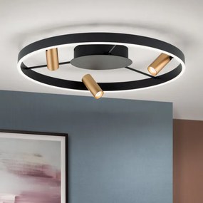 Orion DL 7-686/3-LED dimmelhető mennyezeti lámpa BERLIN LED/50W/230V fekete/aran