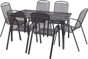 7-részes ZURICH Kerti bútor szett fémből ZWMT 24