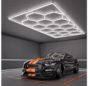 LED mennyezeti lámpa LED/696W/85-265V 6500K 484x243 cm CRI 90 IP54 fehér