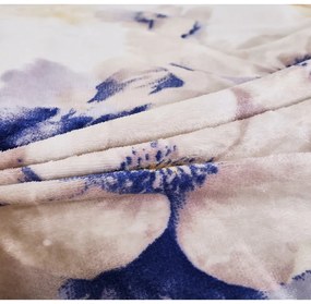 Fehér egyszemélyes mikroplüss ágyneműhuzat 140x200 cm Blossom – My House