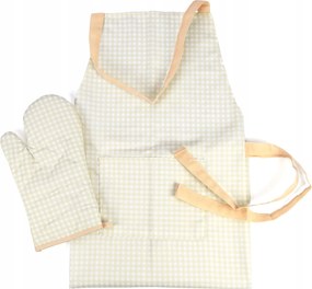 Aranyos Konyhai Kötény Szett Konyhai Védőkesztyű Universal Méret