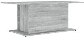 Szürke sonoma szerelt fa dohányzóasztal 102x55,5x40 cm