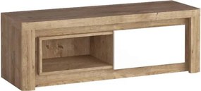 Aldabra Livinio L-10 tv állvány, ribbeck tölgy / fényes fehér