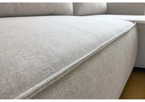 Bézs kinyitható sarokkanapé (variálható) Nihad – Bobochic Paris