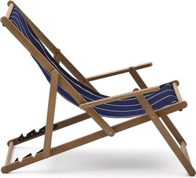 Kék tömörfa kerti napozóágy Vilara – Kave Home