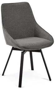 Sötétszürke étkezőszék Jenna – Kave Home
