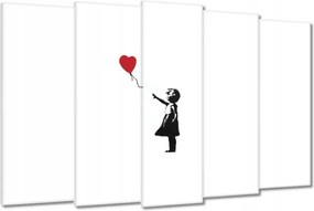 Vászonkép 150x95 Lány lufival