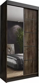 Amo 100 Tolóajtós Szekrény 100cm, Szürke Hamu