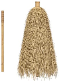 bambusz tiki esernyő banánlevél ernyővel 150 cm