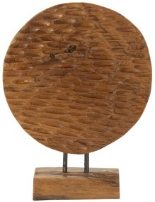 Érmeszobor teak 30x1,5x40cm