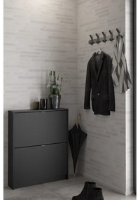 Fekete billenő ajtós cipőtartó Shoes – Tvilum