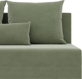 Nobu kanapé, kordbársony, zöld