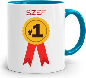 Kék Bögre A Főnöknek Első Számú, fényképes nyomattal