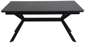Imperia bővíthető étkezőasztal fekete 160-220 cm