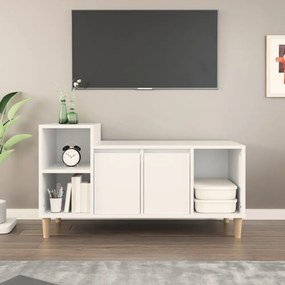 fehér szerelt fa TV-szekrény 100x35x55 cm