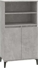 vidaXL betonszürke szerelt fa magasszekrény 60 x 36 x 110 cm