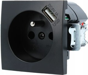 Elektromos Aljzat Süllyesztett Aljzat Szimpla Fali Usb Földelés