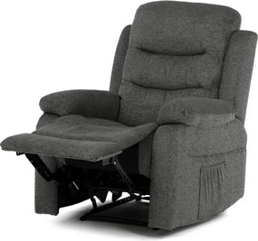 Dönthető fotel szürke, szövet anyag TV-4086 GREY2