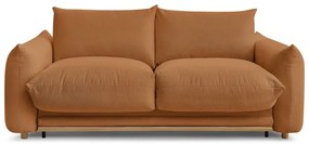 Narancssárga kinyitható kanapé 214 cm Ernest – Bobochic Paris