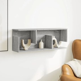 szürke sonoma színű szerelt fa faliszekrény 80 x 20 x 30 cm