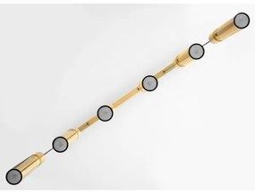 Jupiter 2011 - Csillár zsinóron ALAS 6xGU10/10W/230V arany