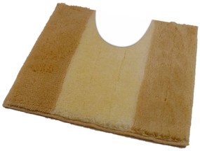 Fürdőszoba-szőnyeg ATHENA Drapp - Drapp / 50 x 50 cm WC kagyló elé, kivágással