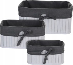 Fürdőszobai Kosár Szervező Törölközők Kozmetikumok Kosarak Szett 3 db Kosár