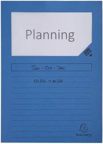 Mappa, ablakos, karton, EXACOMPTA Forever&amp;reg;, fényes kék (EX50102E)