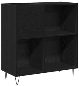 Rekord Szekrény Fekete Tölgy 84,5x38x90 cm Rétegelt Fa