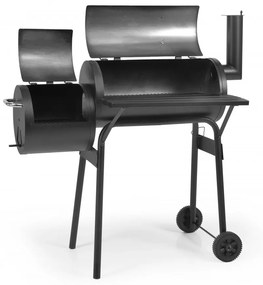 HECHT SENTINEL-MINOR Faszenes kerti grill, smoker, két tűztér