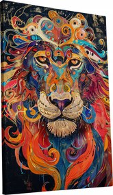 Vászonkép Színes Oroszlán modern stílusú otthon nappali szoba 70x100
