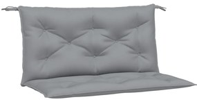 2 db szürke oxford szövet kerti padpárna 100 x 50 x 7 cm