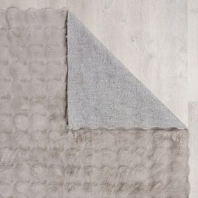Világosszürke szintetikus szőrme szőnyeg 180x290 cm Waffle Faux Fur – Flair Rugs