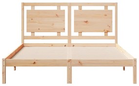 tömör fa extra hosszú ágykeret matrac nélkül 160 x 210 cm