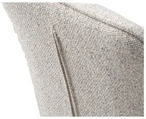 Világosszürke kárpitozott karfás étkezőfotel Alma – Unique Furniture
