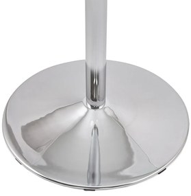 Euka kerek üveg étkezőasztal króm lábbal 90 cm átmérővel