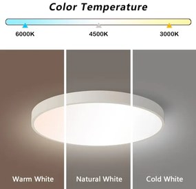 Immax NEO 07252L -LED Dimmelhető lámpa SEMPLICI 48W/230V Wi-Fi Tuya fehér + távirányító