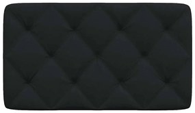 fekete szövet fejtámla párna 80 cm