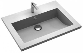 Szürke gránit mosdókagyló 600 x 450 x 120 mm