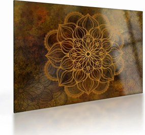 Kép - Az öröm mandala (üvegen) (70x50 cm)