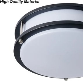 Brilagi - Mennyezeti lámpatest ELARO 2xE27/40W/230V, átmérő 26 cm, fekete