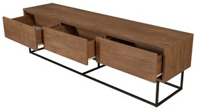 Natúr színű TV-állvány diófa dekorral 180x50 cm Rodez – Kalune Design
