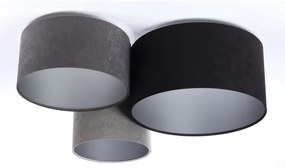 Mennyezeti lámpa SPACE 3xE27/60W/230V szürke/fekete/ezüst