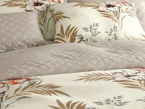 Kétoldalas ágynemű DUO SENSE SANDORA krémszínű + Párnahuzat 40x50 cm INGYENESEN Ágyneműhuzat mérete: 70 x 90 cm | 140 x 200 cm