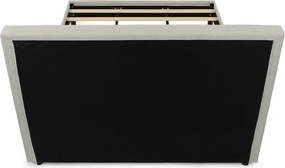 Dvoulůžková postel, látka, béžová, BED-M180 CRM2
