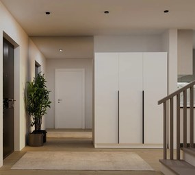 SENSO 3D gardróbszekrény 150x56.5x200 cm, fehér-fekete