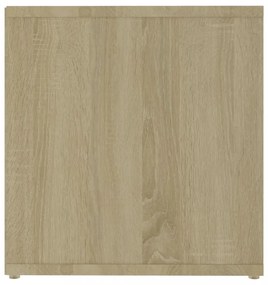 2 db sonoma tölgy színű szerelt fa TV-szekrény 72x35x36,5 cm