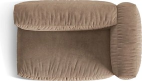 Világosbarna bársony kanapé modul (jobb oldali) Martina – Micadoni