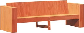 vidaXL 3 személyes viaszbarna tömör fenyőfa kerti kanapé 189x60x62 cm