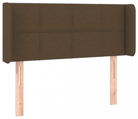 sötétbarna szövet fejtámla 103x16x78/88 cm